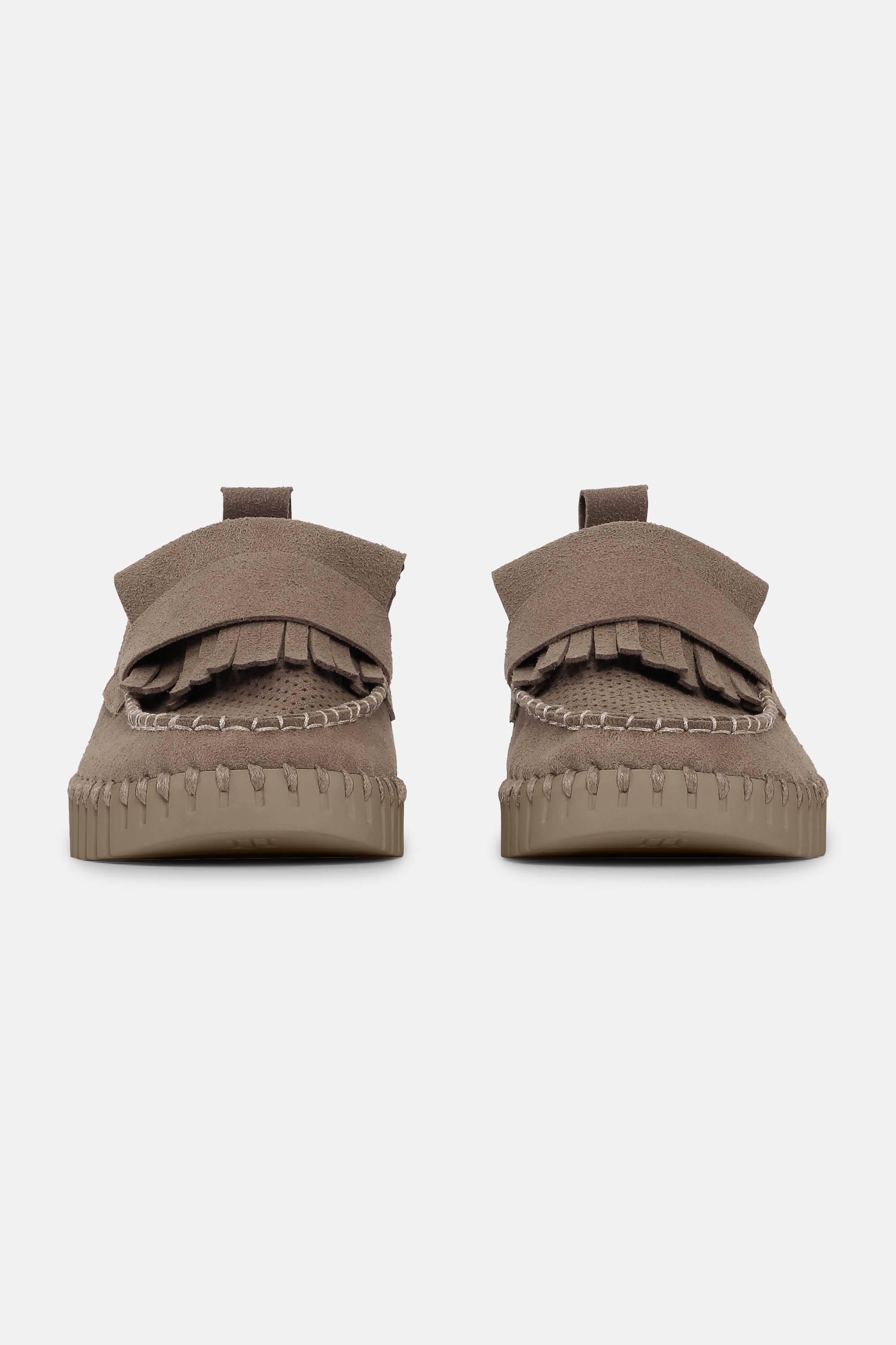 Tulip Fringe Loafer - Falcon Falcon